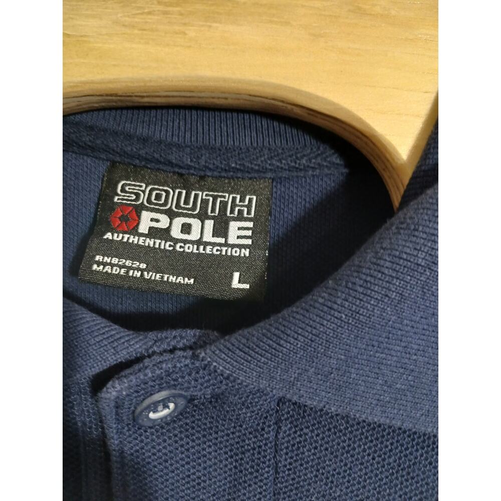 Mens South Pole Polo Shirt Size Large - Picture 3 of 4
